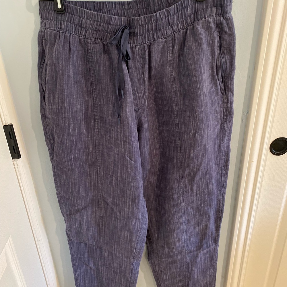 Denim Wash Linen Trousers